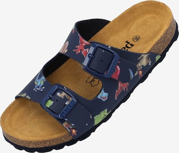 Palado Slippers 'Korfu B ' in Blue: front