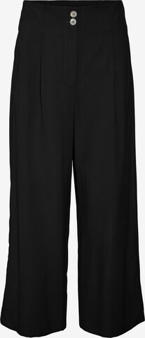 Pantaloni cutați de la VERO MODA pe negru: față