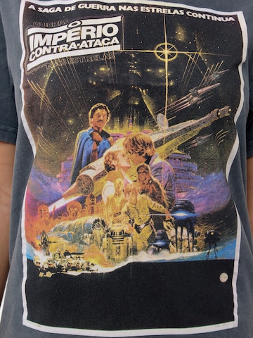 Recovered Shirt 'Star Wars International Poster' in Grijs