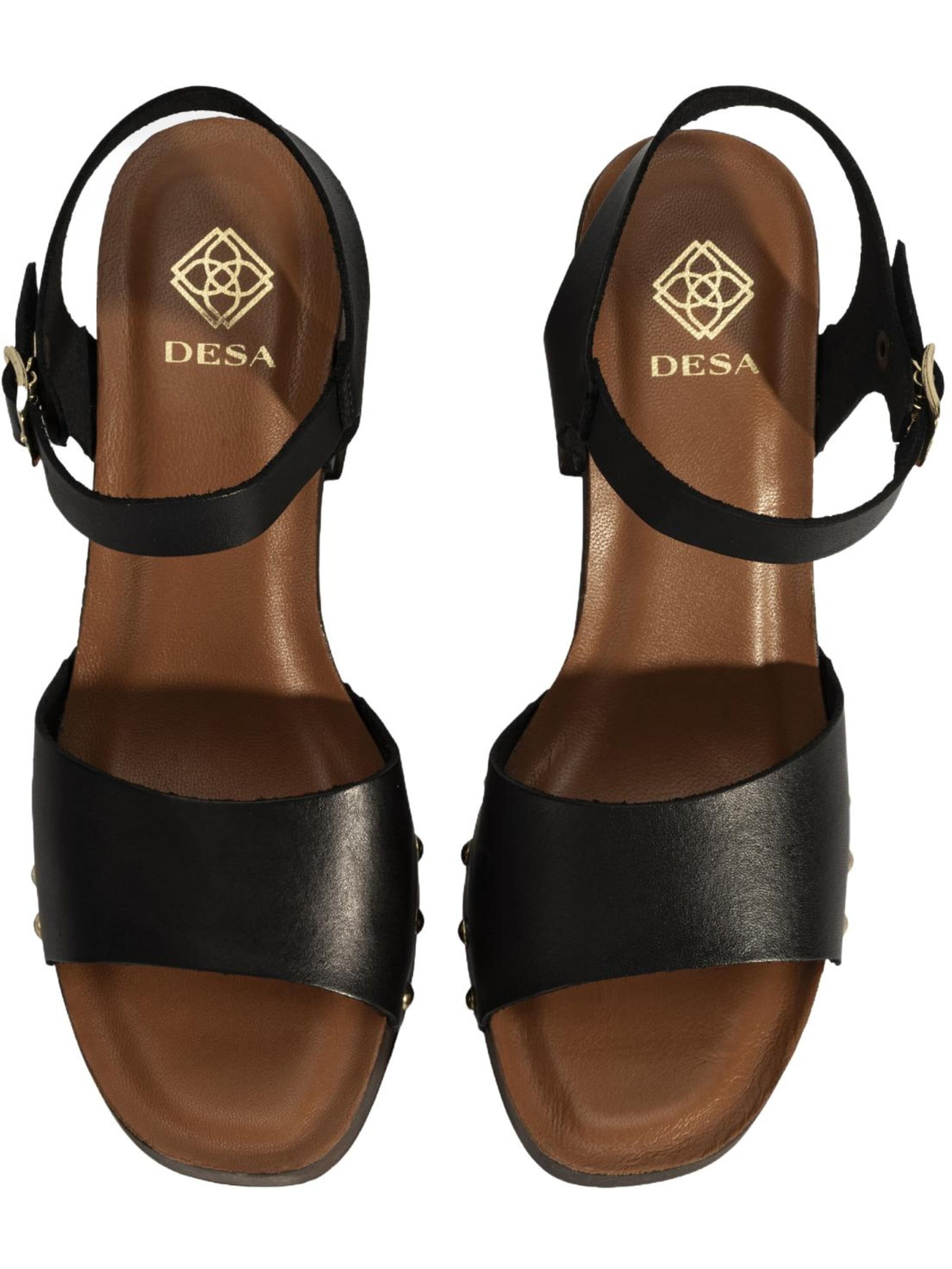 Desa Sandals 'Plateau-Sandalen' in Black