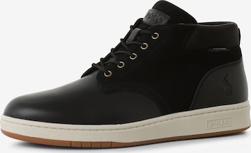 Polo Ralph Lauren Lace-Up Boots in Black: front