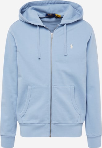 Polo Ralph Lauren Zip-Up Hoodie in Blue: front