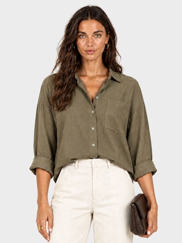 Chemisier 'Ness' WEARABLE STORIES en vert