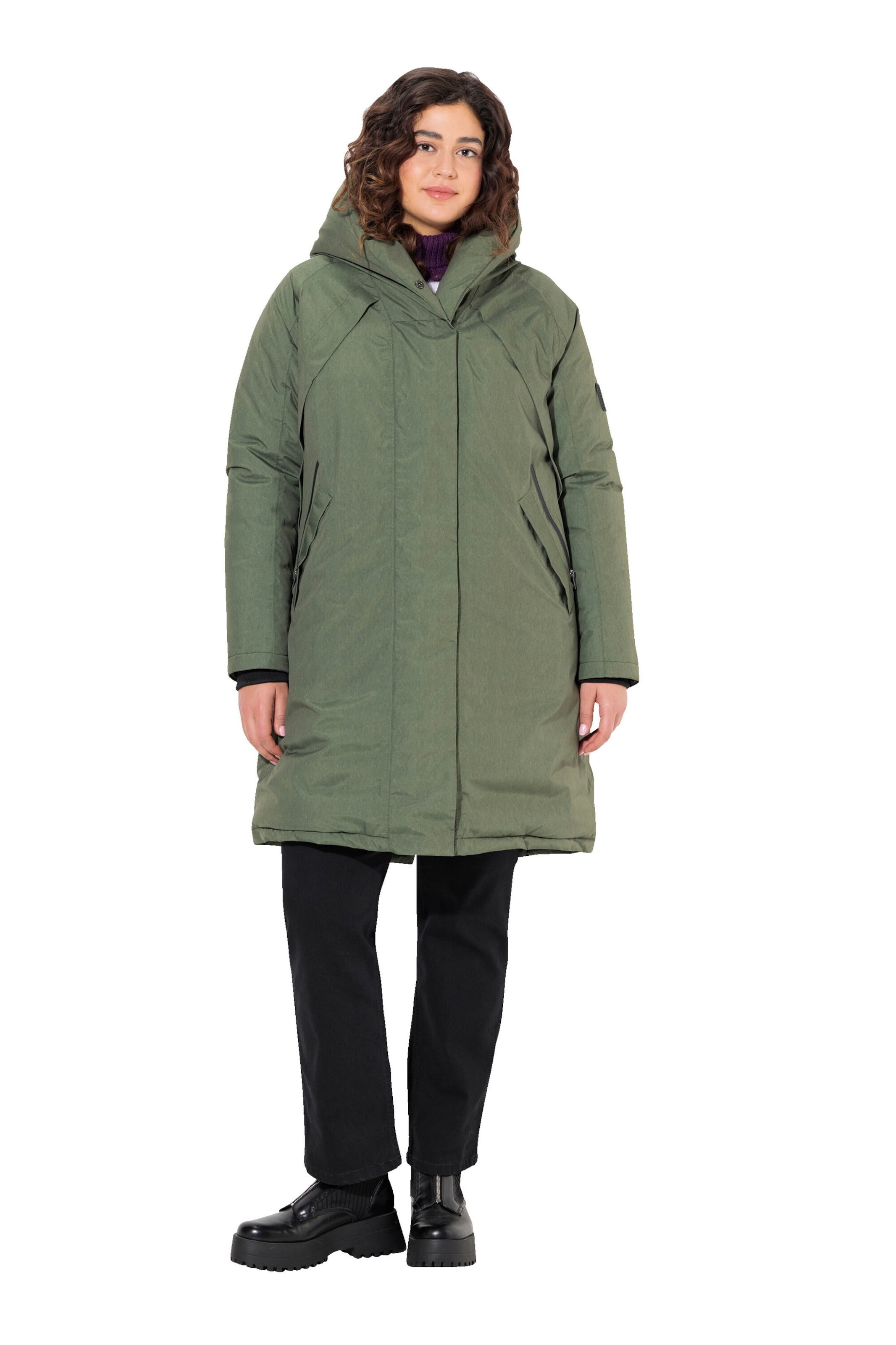 Ulla Popken Mantel in Grün