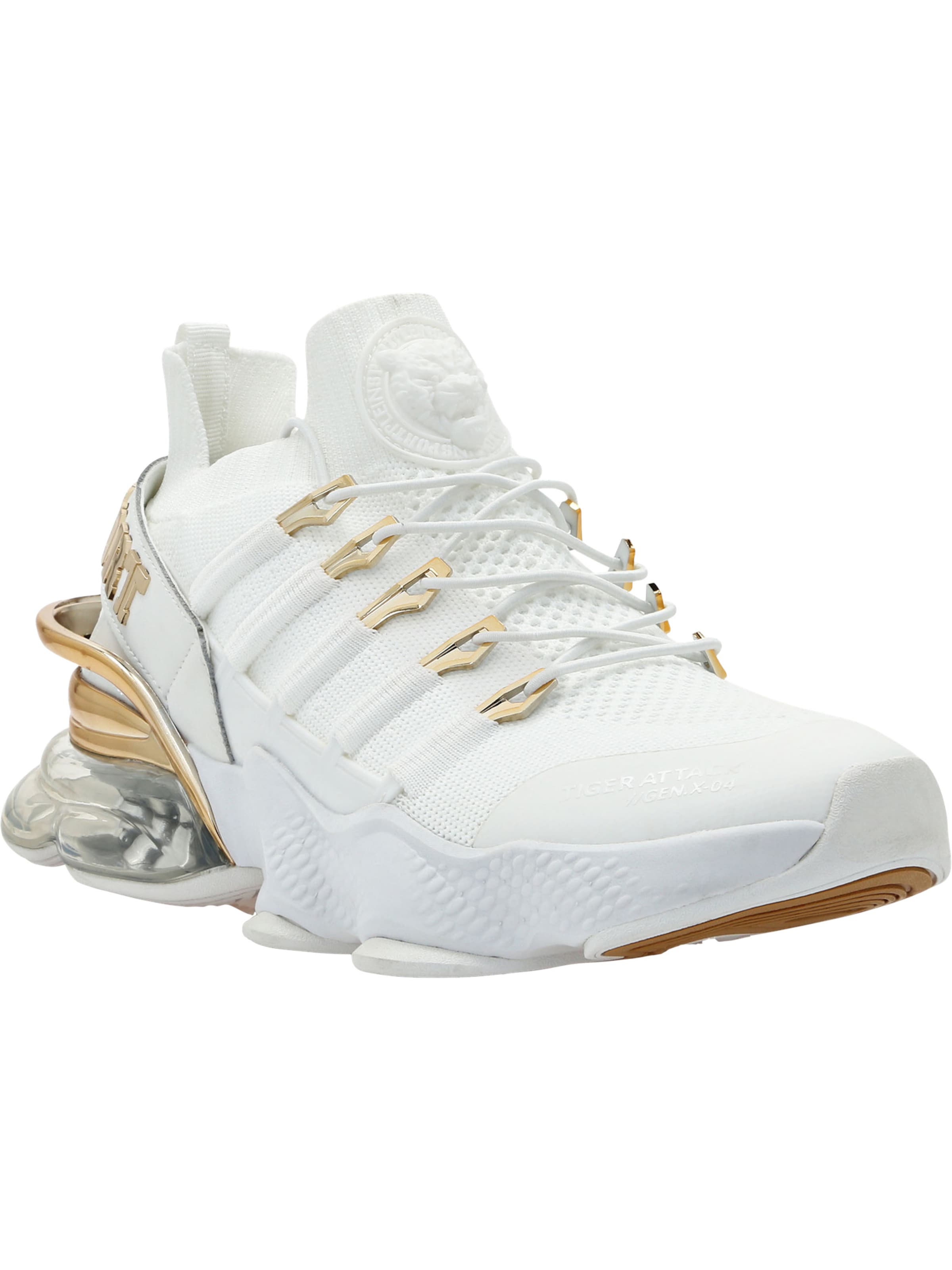 Plein Sport - Zapatillas deportivas bajas 'Tiger Attack//Gen.X.04' en blanco