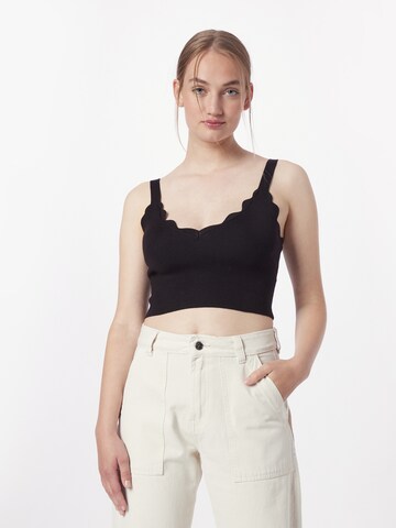 ABOUT YOU Top 'Drew' in Black: front