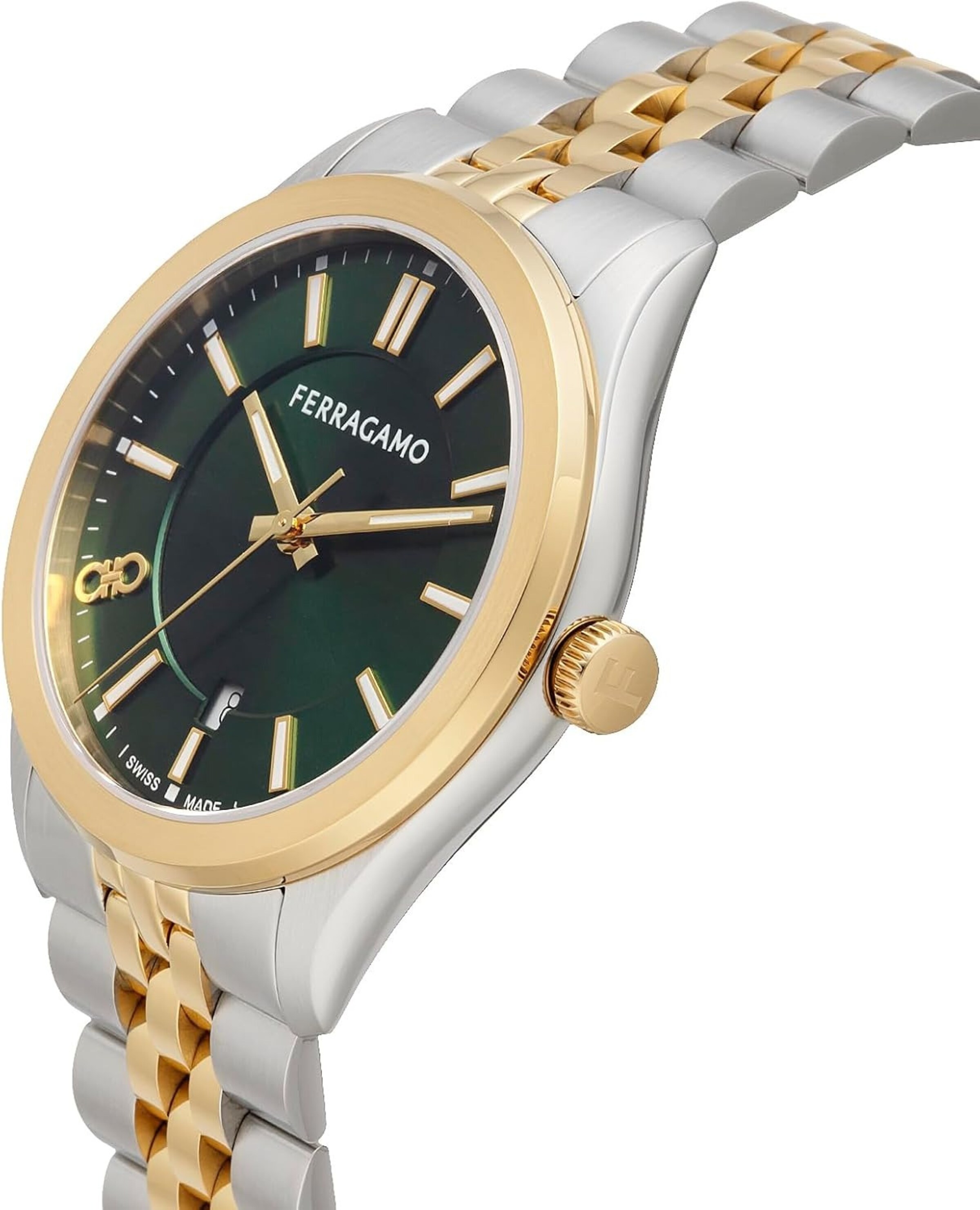 Salvatore Ferragamo Analoog horloge 'New Gent' in Zilver
