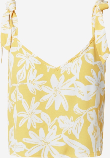 Guido Maria Kretschmer Collection Top 'Aurelie' in gelb / weiß, Produktansicht