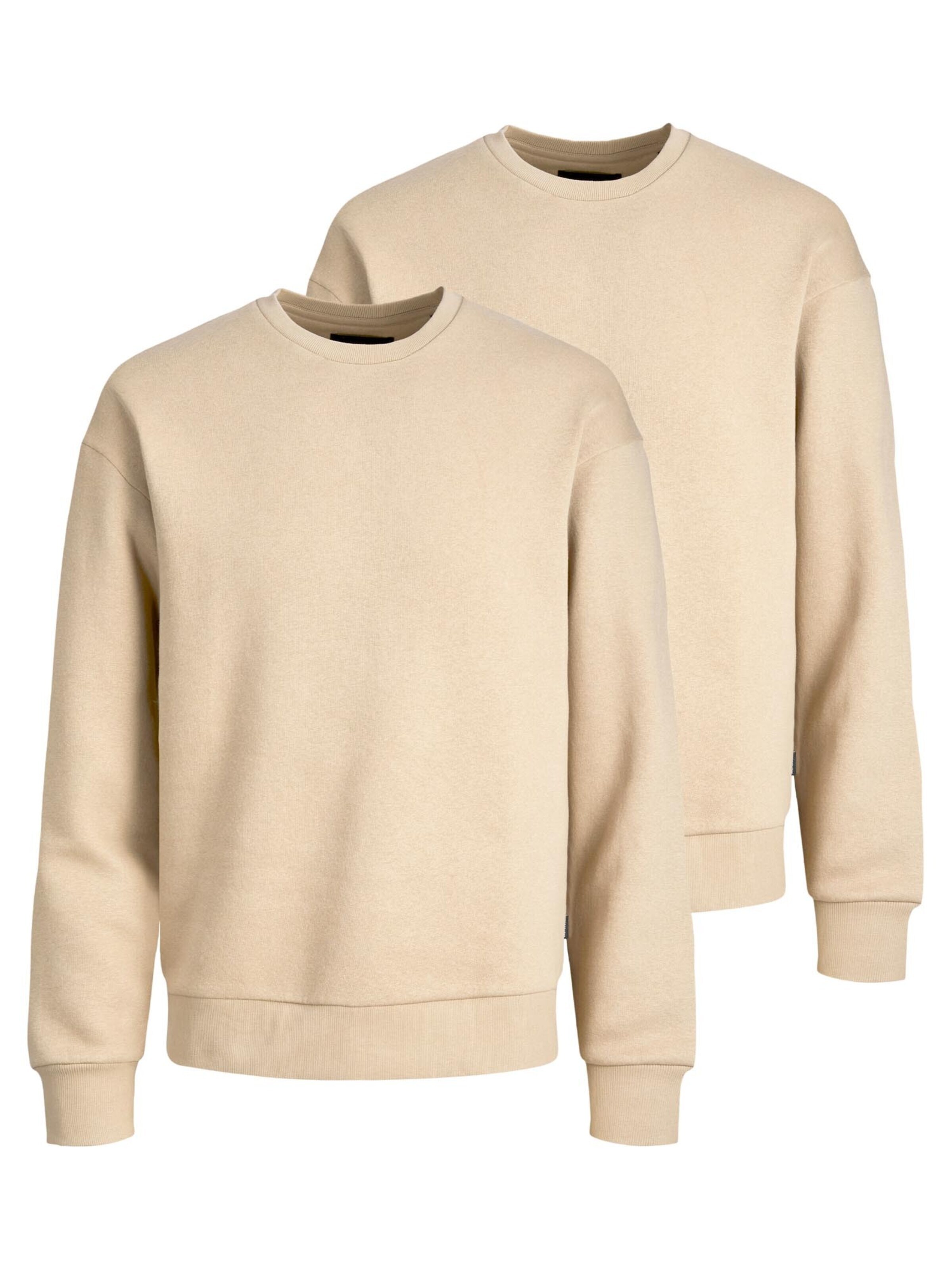 JACK & JONES Sweatshirt 'Star'‌‌‌‌‌‌‌‌‌‌ in Beige: Vorderseite
