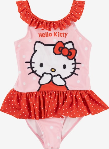 HELLO KITTY Badeanzug in Pink: Vorderseite