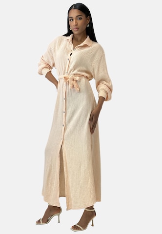 Elara Blusekjole i orange: forside