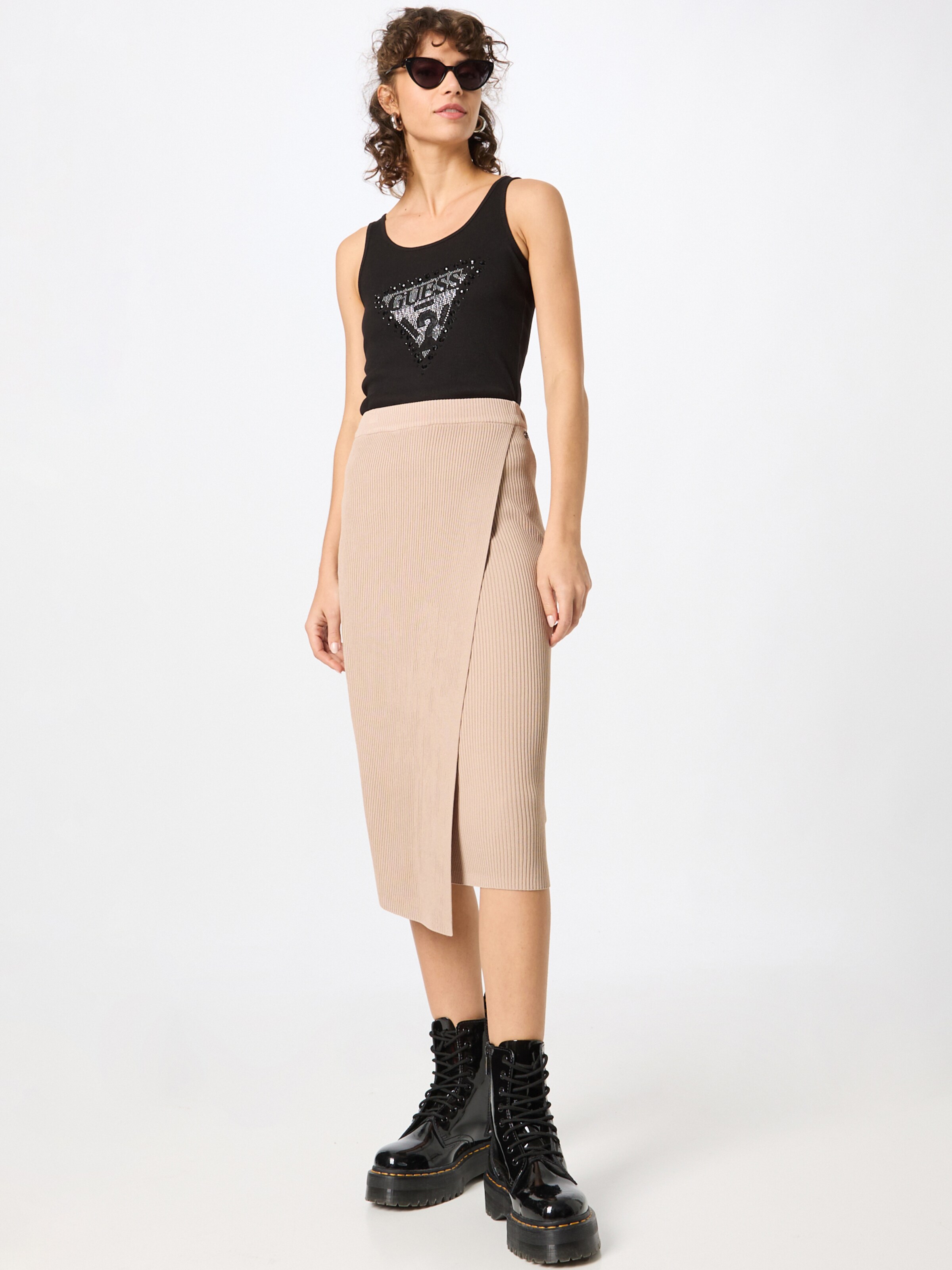 Frauen Röcke GUESS Rock 'Yvette' in Beige - YN32860 Frauen Röcke GUESS Rock 'Yvette' in Beige - YN32860