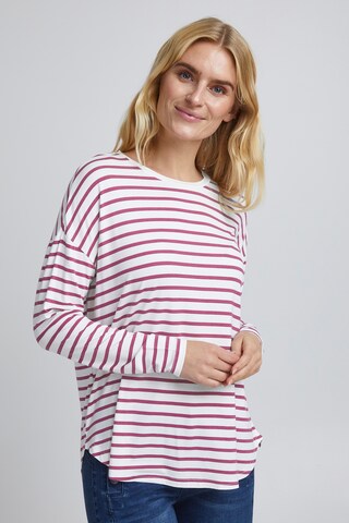 Fransa Shirt 'Fremfloral' in Roze: voorkant