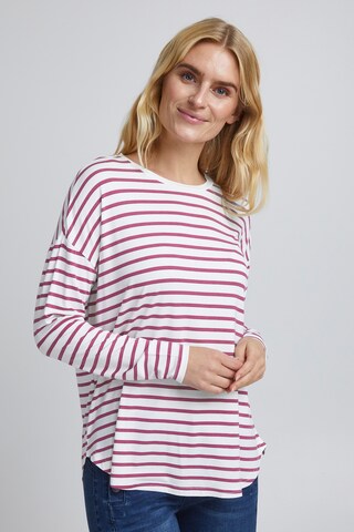 T-shirt 'Emfloral' Fransa en rose : devant
