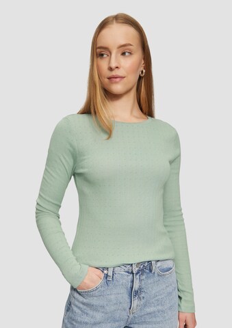 QS Shirt in Grün: Vorderseite