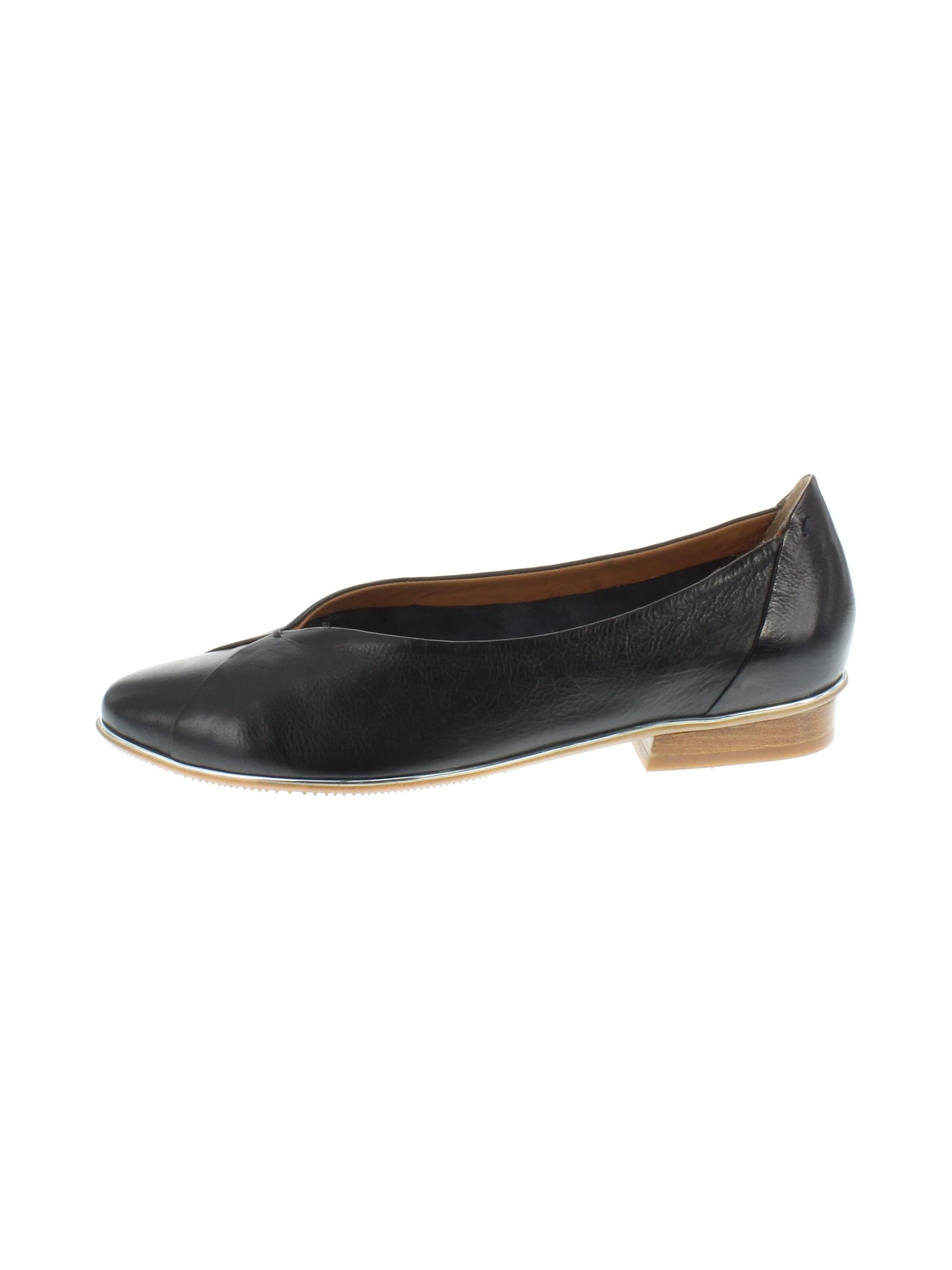 Everybody Ballet Flats 'BETA - Ballerina mit V-Ausschnitt' in Blue: front