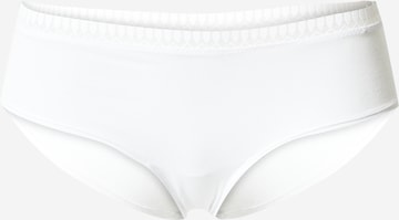 ETAM Spodnje hlače 'HAPPILY WE CARE' | bela barva: sprednja stran