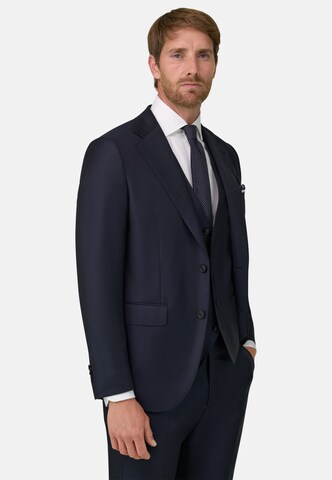 Boggi Milano Regular fit Business-colbert in Blauw: voorkant