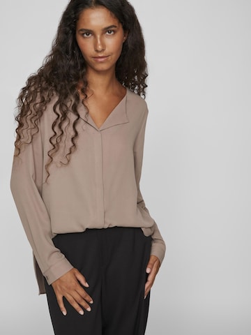 VILA Bluse in Braun