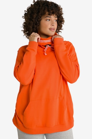 Ulla Popken Sweatshirt in Orange: front