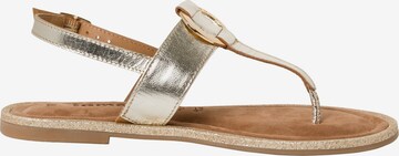 TAMARIS T-Bar Sandals in Gold