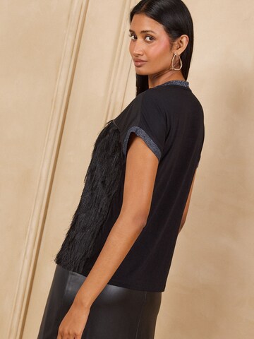 love & roses Shirt in Zwart