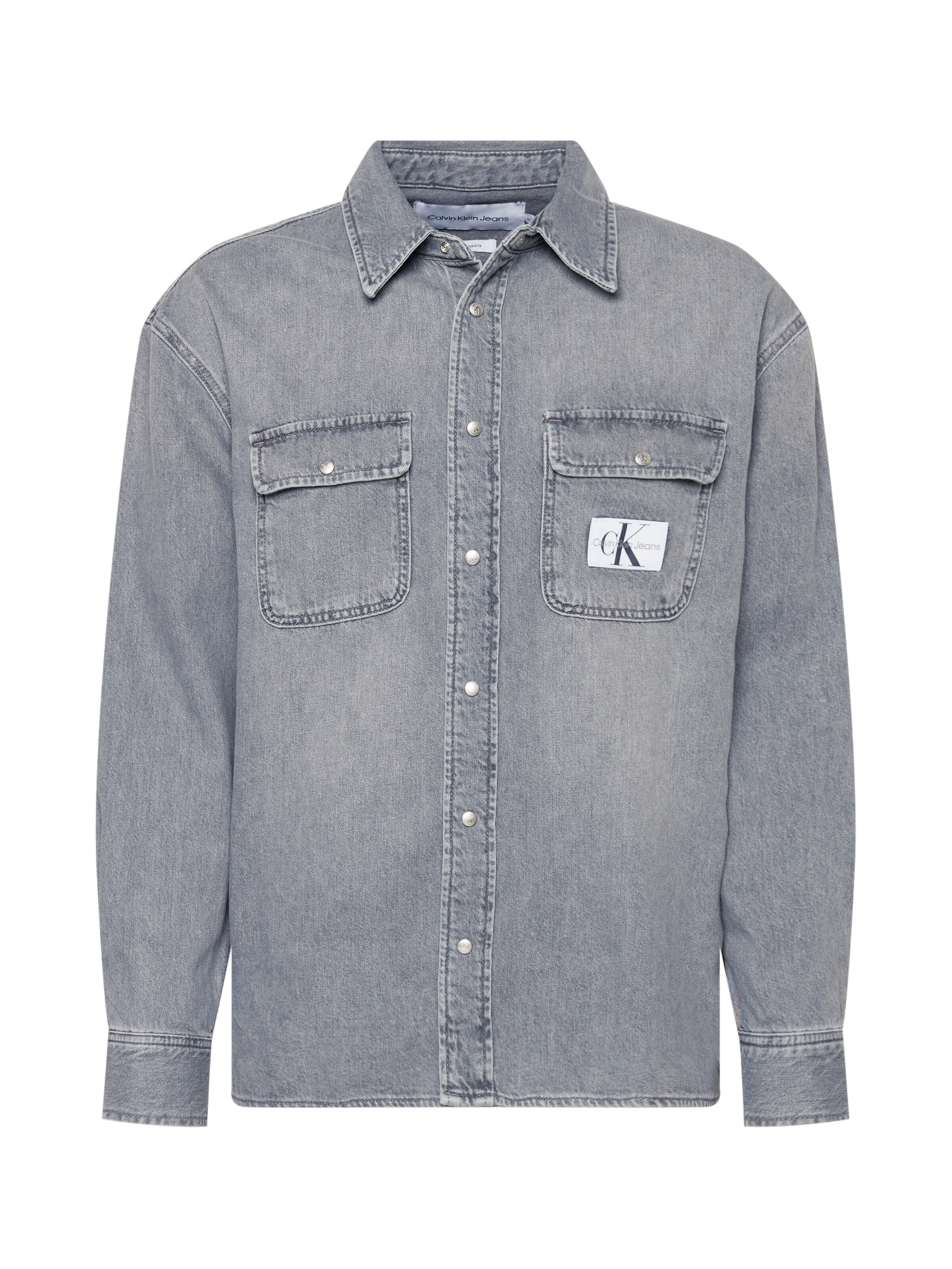 Männer Hemden Calvin Klein Jeans Hemd in Grau - ZI95793