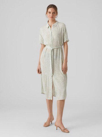 VERO MODA Shirt Dress 'Menny' in Green