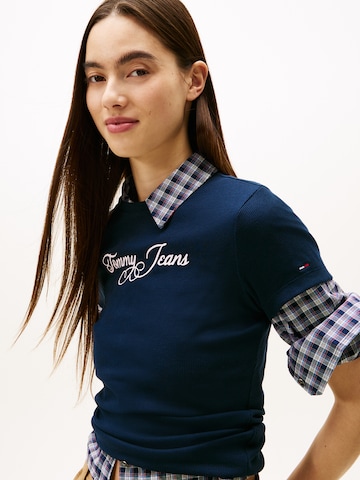 Tommy Jeans Shirts 'ESS' i blå
