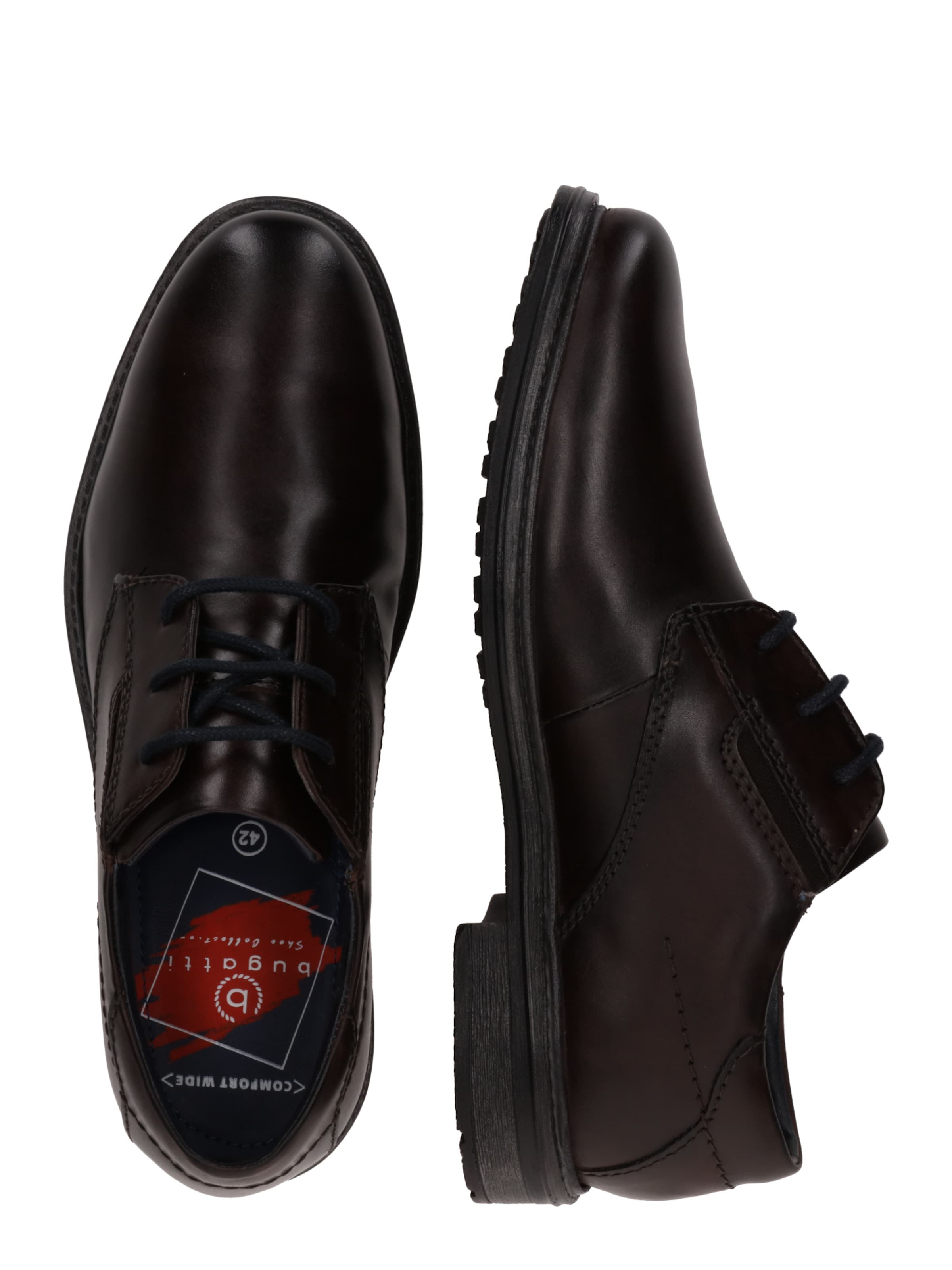 bugatti Обувки с връзки 'Arriba' в кафяво: отстрани