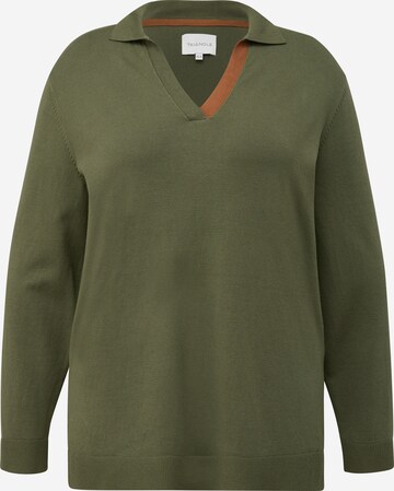 TRIANGLE - Pullover em verde: frente