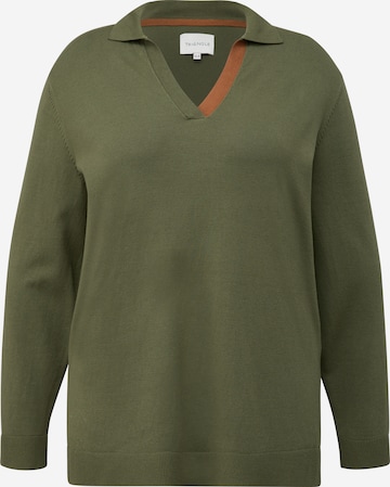 Pull-over TRIANGLE en vert : devant