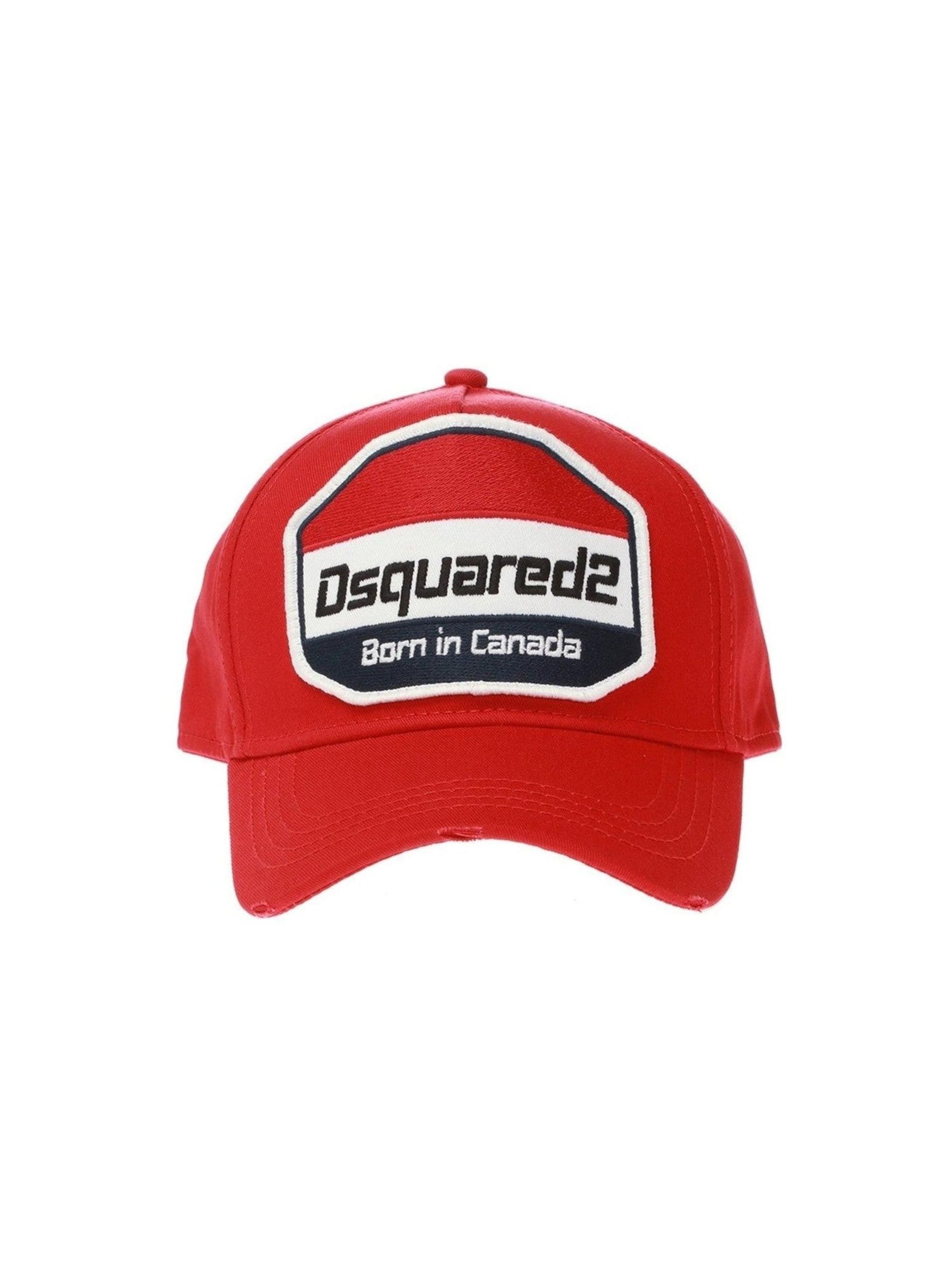 DSQUARED2 Casquette 'BCM0314-4065' en rouge, Vue avec produit