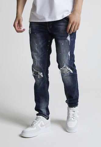 Alessandro Zavetti - Tapered Calças de ganga 'DAMIANO 2.0' em azul