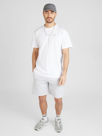 Cleptomanicx Shirt 'Birdwatcher' in White