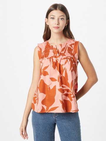 QS Blouse in Orange: front