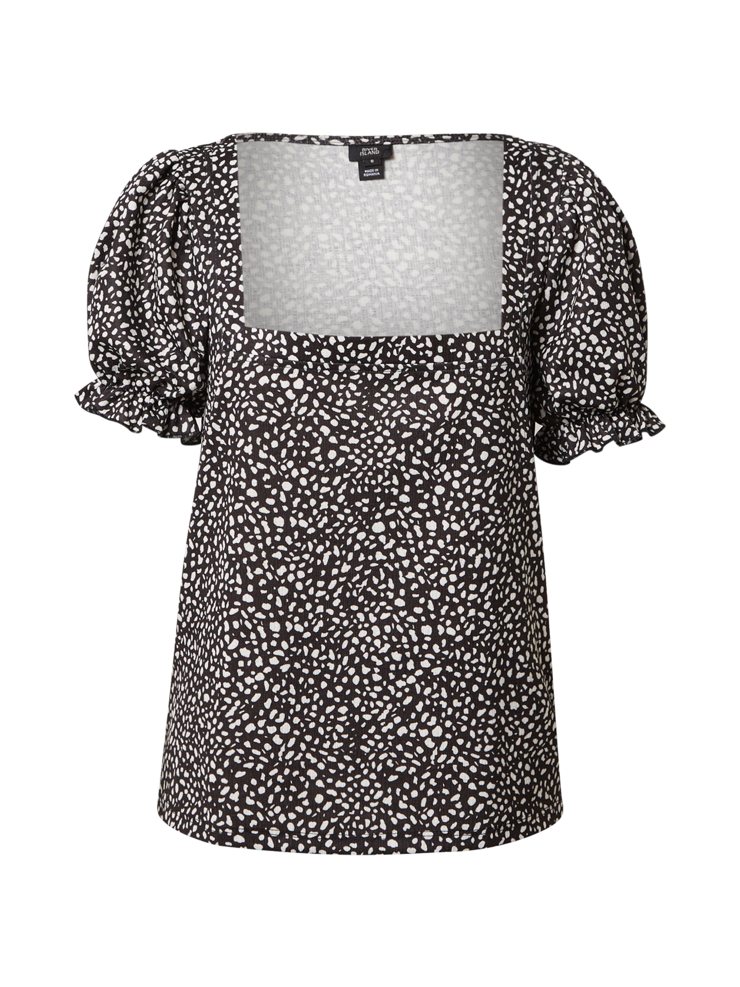 River Island Bluse in Schwarz: Vorderseite