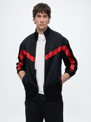HUGO Sweat jacket 'Darti' in Black