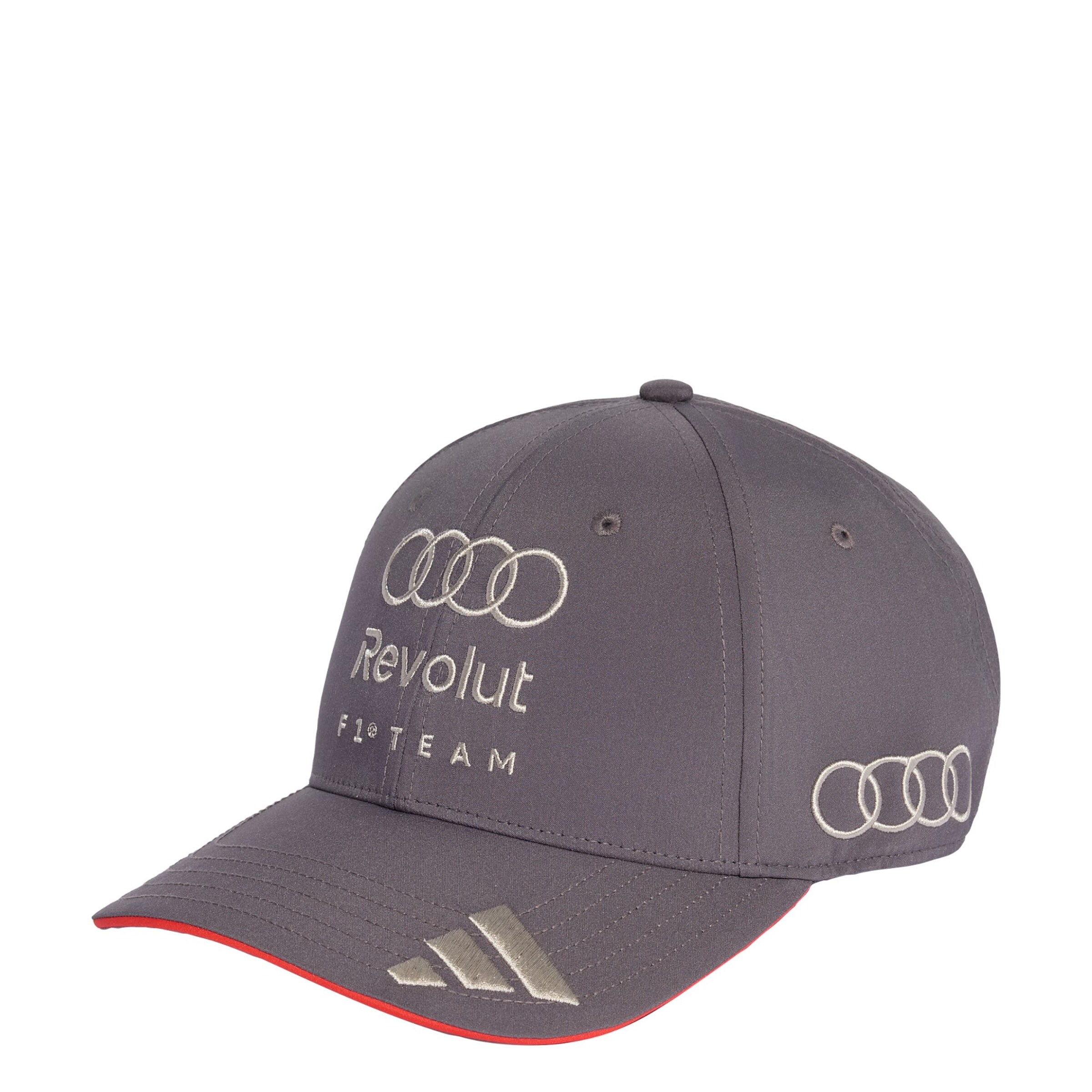 ADIDAS PERFORMANCE Sportpet 'Audi Revolut F1 Team' in de kleur Taupe / Stone grey / Knalrood, Productweergave