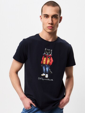 CAT by Maniita Lacitta Shirt in Blauw: voorkant