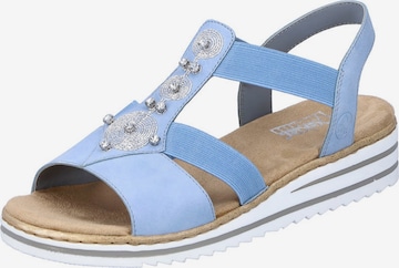 Sandalo di Rieker in blu: frontale