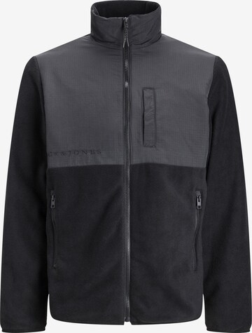 JACK & JONES Fleecejacka 'Marvin' i svart: framsida