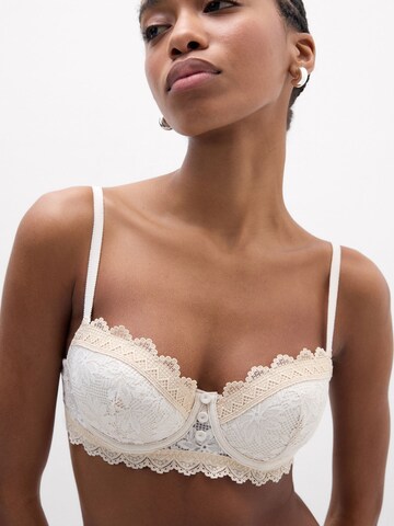 INTIMISSIMI Balconette Bra 'Sofia Midsummer Dream' in Beige: front