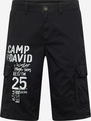 CAMP DAVID regular Παντελόνι 'Skater' σε μαύρο: μπροστά