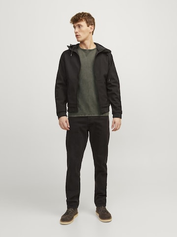 JACK & JONES Regular fit Пуловер 'Leo' в зелено