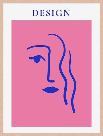 Liv Corday Image 'Face in Pink' in Brown: front