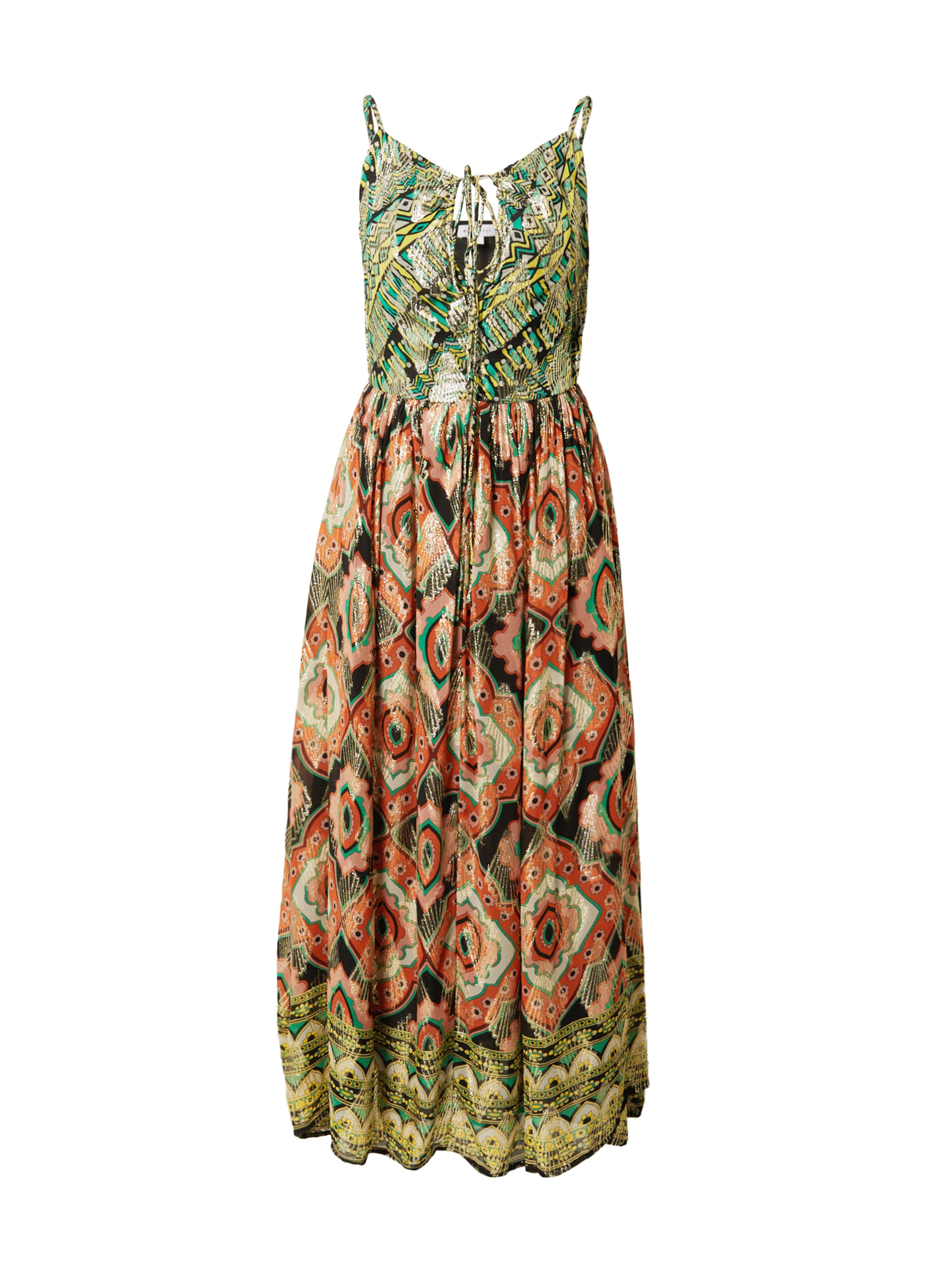 Abito estivo Warehouse di colore verde / arancione / rosé / nero, Visualizzazione prodotti