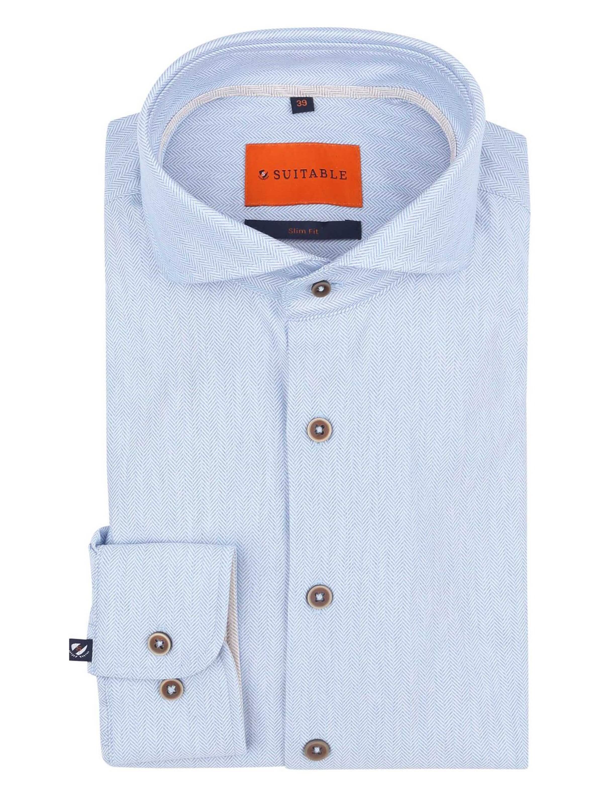 Suitable Hemd in Blau: Vorderseite