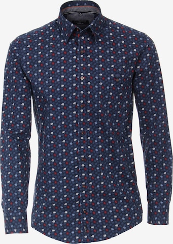 CASAMODA Regular fit Button Up Shirt in Blue: front