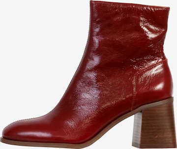 Emilie Karston Ankle boots 'Lederstiefeletten „Victoria“' in Red: front